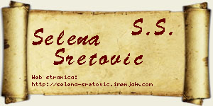 Selena Sretović vizit kartica